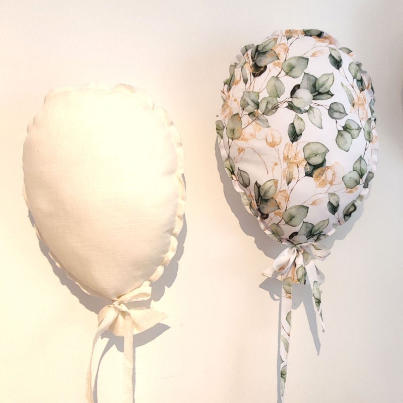 ensemble ballons muraux eucalyptus et ivoire