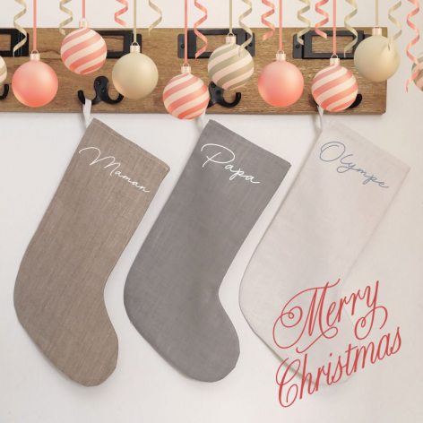 Kit famille chaussettes de Noël personnalisées