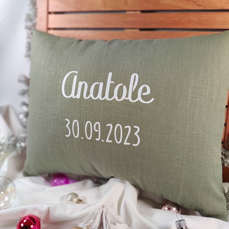 coussin de naissance personnalisé