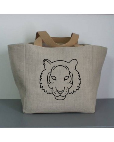 sac cabas tête de lion