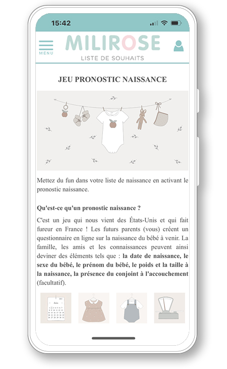 Jeu pronostic naissance